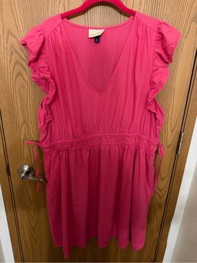 Universal Thread Pink Scoop Neck Dress Size XXL
